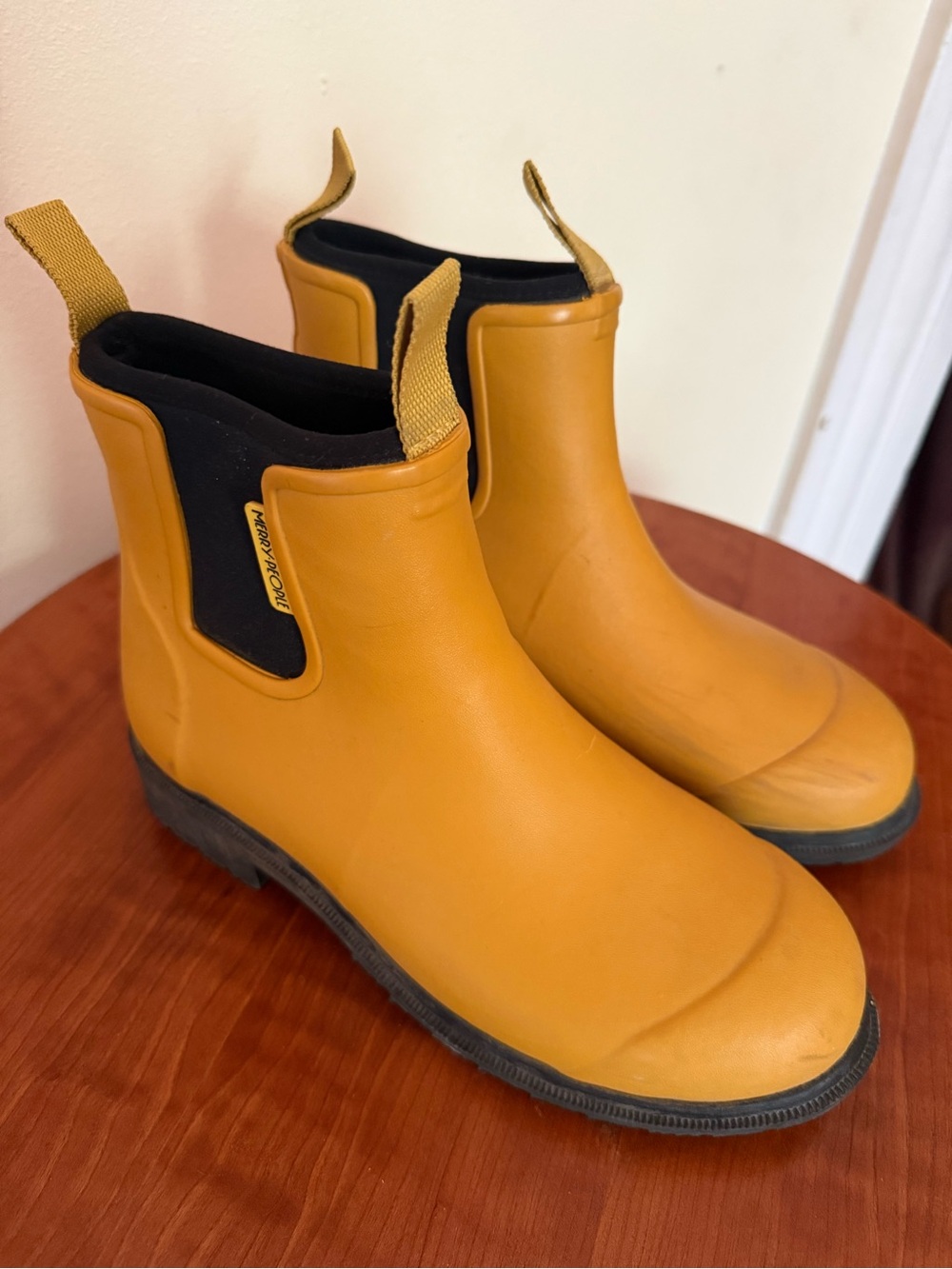 Bobbi Ankle Rain Boot (Gumboot) Merry People Yellow - Picture 2 of 7